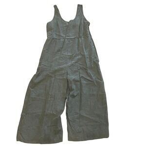 Patagonia Garden Island Hemp Blend Jumpsuit Women's Medium Wide Leg Green NWT